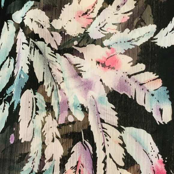 Fun Forever 21+ Side Tie Sheer Blouse - Picture 3 of 4